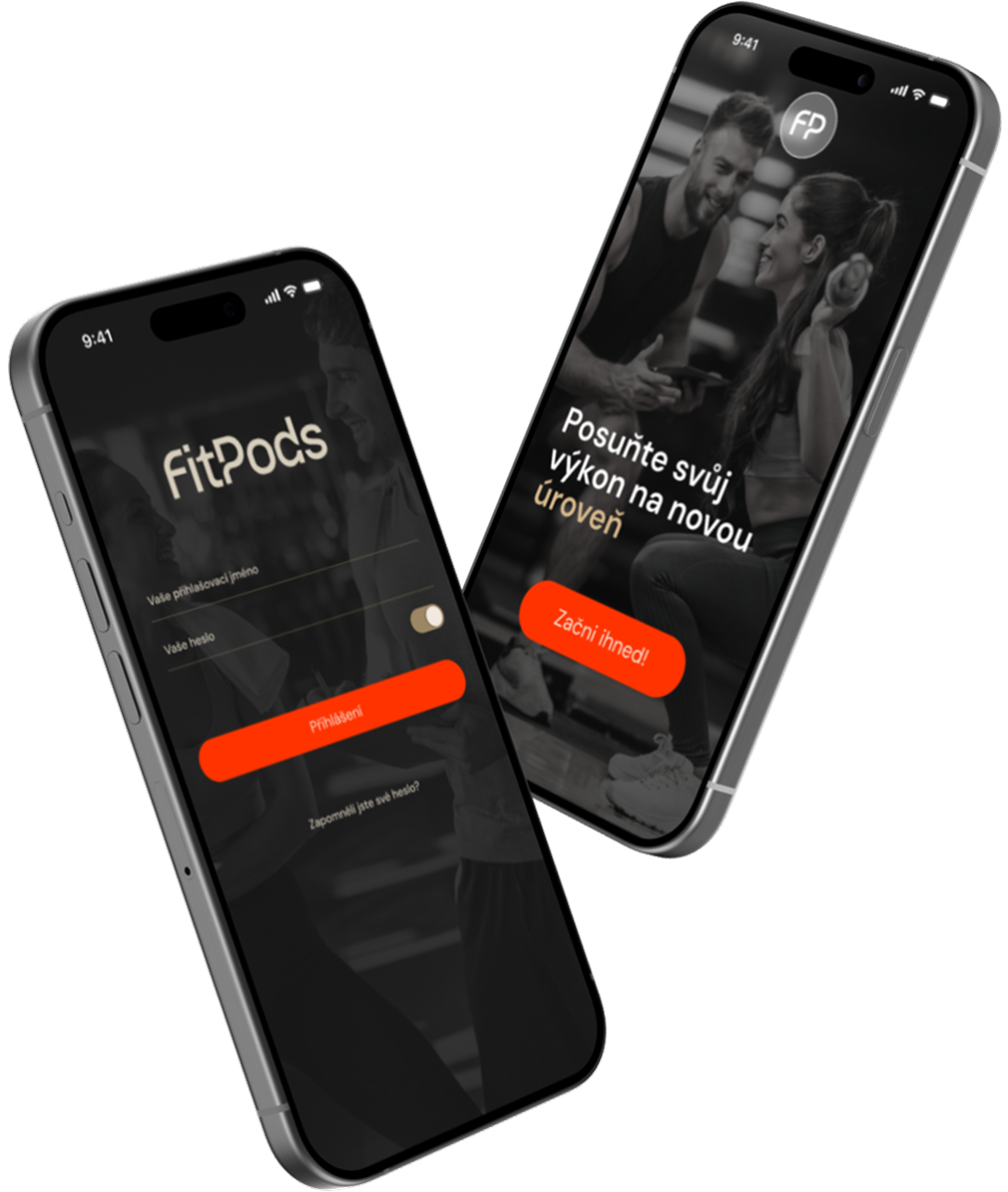 FitPods mobilní aplikace